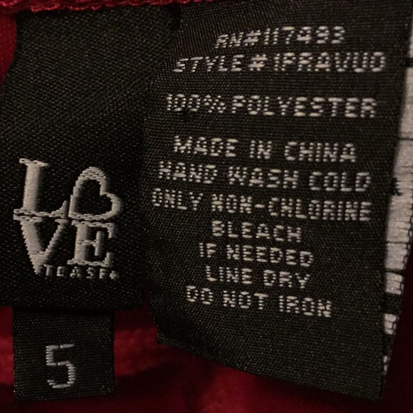 Red Semi-Sheer Dress - Picture 3 of 3